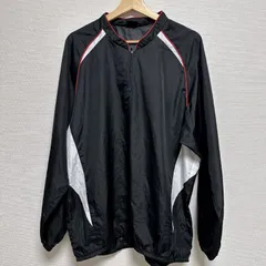 (^w^)b IGNIO イグニオ ジャージ 長袖 スタンドカラー ハーフジップ 裾ゴム 切り替えデザイン ピステ 春 秋 冬 スポーツ トレーニング アウトドア カジュアル ウィンドブレーカー アノラック プルオーバー メンズ サイズXO OM12448HGのサムネイル