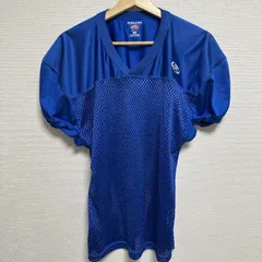 (^w^)b Rawlings ローリングス Tシャツ Vネック 半袖 メッシュ切り替え メッシュ RAWLINGS ADULT M R フットボールシャツ オールシーズン スポーツ トレーニング カジュアル メンズ サイズM OM12435HGのサムネイル