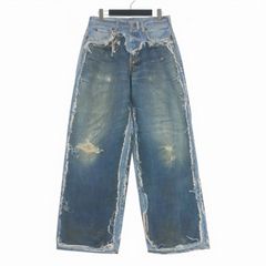 TATOO STUDIO YAMADA RIPPED WIDE STRAIGHT - メルカリ