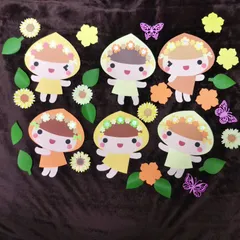 夏のお花の妖精さん壁面飾りセット