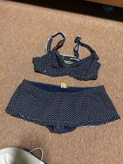 draw drawers polka dots 2way Tops navy - メルカリ