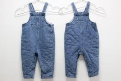 babyGap ギャップ My First Denim デニムジャージ素材 オーバーオール 2枚セット サイズ12-18month 5-N130/1/080