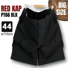 【W44/ビッグサイズ】RED KAP/レッドキャップ★TCツイル/ワークカーゴショーツ★6部丈★ブラック★レンタル落ち★w115cm   #2605M068のサムネイル