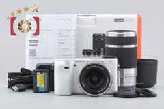 シャッター数：8234】SONY α6000 ホワイト ダブルレンズキット - メルカリ