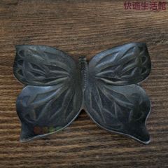 時代古作品❗】古銅唐金 銅製 蝶型 筆架 筆置 文鎮 文房具 文房四宝