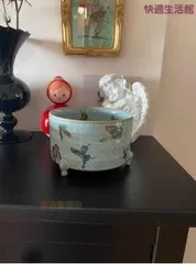 中国 汝窯 青釉 香炉 陶器 陶芸 香道具 仏具 官窯zw519zw519 - メルカリ