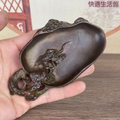 端渓硯　骨董品　ヴィンテージ　すずり 端渓硯 骨董品 ヴィンテージ すずり - メルカリ