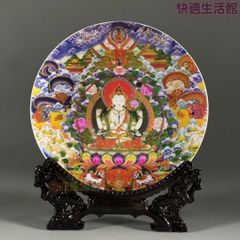 有田焼 紫雲作 『錦美人絵皿』 共箱 春画 浮世絵 色絵 飾皿 大皿 約46cm 有田焼 紫雲作 『錦美人絵皿』 共箱 春画 浮世絵 色絵 飾皿 大皿 約