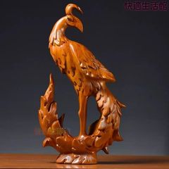 値引交渉歓迎/20世紀中頃作北欧木製抽象彫刻 (白鳥モチーフ?)置物
