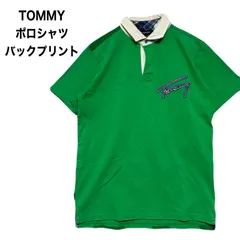 TOMMY トミー  ポロシャツ バックプリント M