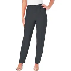 ロアマンズ レディース ボトムス カジュアルパンツ プラスサイズ Roamans Womens Plusize Classic Bend Over Pant Dark Charcoal チャコール