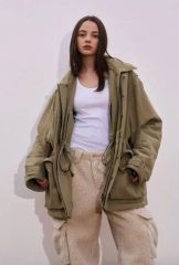 美品⭐️イッセイミヤケ WINDCOAT 2wayロングコート ナイロン 緑系