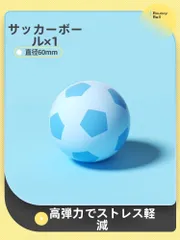 2件セット 高弾ミニサッカーボール ブルー 無臭 空気不要 幼児用 ベビー おもちゃ 室内遊び ギフト 新品未使用 送料無料のサムネイル