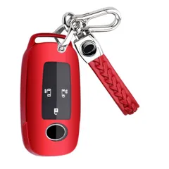 [PELKERDR] トヨタ用 スマートキーケース ライズ RAIZE ルーミー ROOMY 専用 トヨタ 用 スマート キーケース キーホルダー キーカバー (TPU-レッド)