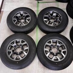 沼*ん様 スズキジムニー　シエラの純正アルミとブリヂストンタイヤ15インチ スズキ ジムニーシエラ 純正 15インチ 5.5j +5 PCD139.7 ブリヂストン