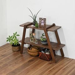 ギギliving シェルフ飾り棚CDラック壁掛けアンティークアジアン