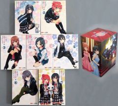[중고]애니메이션 DVD 역시 나의 청춘 러브 쌀은 잘못되어 있다. 완 첫회 한정판 전 6권 세트(Amazon.co.jp 전권 수납 BOX 첨부)