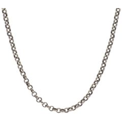 中古】 CHROME HEARTS クロムハーツ ロールチェーン 24inch SV925