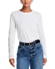 ラグアンドボーン レディース トップス Tシャツ クルーネック 長袖 rag bone LongSleeve Crewneck Tee Bright White ホワイトのサムネイル