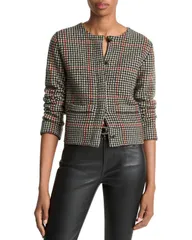 ヴィンス レディース アウター カーディガン クルーネック ウール セーター Vince Wool Cashmere Crewneck Cardigan Sweater Cobblestonのサムネイル