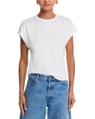 フレーム レディース トップス Tシャツ FRAME The Gathered Tee White ホワイトのサムネイル