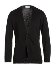 ラルディーニ メンズ アウター カーディガン LARDINI Black ブラックのサムネイル