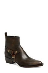 ゴールデングース メンズ シューズ ブーツ・レインブーツ レザー Golden Goose Debbie Distressed Leather Harness Boot Dark Brown Beigのサムネイル