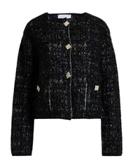 カオス レディース アウター カーディガン KAOS Black ブラックのサムネイル