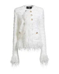 バルマン レディース アウター カーディガン BALMAIN White ホワイトのサムネイル