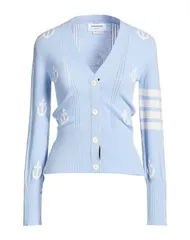 トムブラウン レディース アウター カーディガン THOM BROWNE Sky Blue ブルーのサムネイル