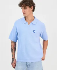 ヒューゴボス メンズ アウター パーカー・スウェット ポロシャツ コットン Hugo Boss Mensorinou CottonBlend Pullover Polo Shirt open blueのサムネイル