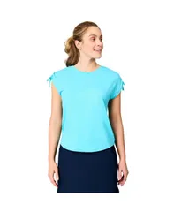 フリー カントリー レディース トップス シャツ Free Country Womens Microtechill Dolman Sleeve Top Caribbean