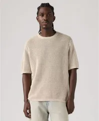 リーバイス メンズ アウター ニット・セーター クルーネック Levis Premiumenstinson Crewneck Sweater Stone ストーンのサムネイル