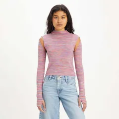 リーバイス レディース アウター ニット・セーター Levis Womens Jupiter Cable Knit Jumper Pink ピンクのサムネイル