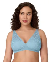 バリ レディース トップス Tシャツ Bali Womens Breathe Wireless TShirt Bra DF7594 Cornflower Teal ティールのサムネイル