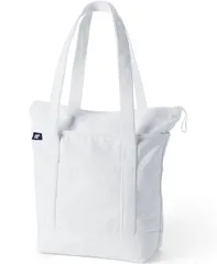 ランズエンド レディース バッグ Lands End Medium 5 Pocket Zip Top Long Handle Canvas Tote Bag White ホワイトのサムネイル