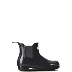 ハンター レディース シューズ ブーツ・レインブーツ チェルシー Hunter Womens Original Chelsea Gloss Boot Navy ネイビー