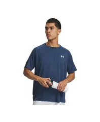 アンダーアーマー メンズ トップス Tシャツ Under Armour Mens Textured Performance TShirt Wham Blue White ホワイトのサムネイル