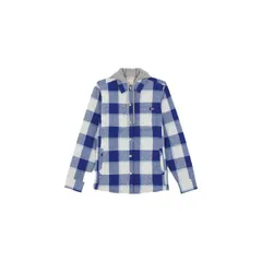 ディッキーズ レディース アウター ジャケット・ブルゾン シャツ Dickies Flannel Shirt Jacket Surf Blue ブルーのサムネイル