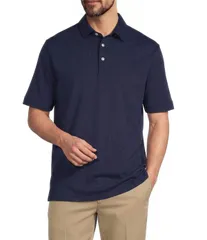 ラウンドトゥリーアンドヨーク メンズ トップス シャツ Roundtree Yorke TravelSmart Short Sleeve Heather Polo Dark Blue ブルー