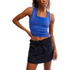 フリーピープル レディース トップス タンクトップ FP Movement Bittersweet Rib Essential Tank Top Womens Electric Shockのサムネイル