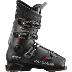 サロモン メンズ シューズ ブーツ・レインブーツ Salomon SPro Supra 90 GW Boot 2026 BlackSilver MetallicOil Green ブラックのサムネイル