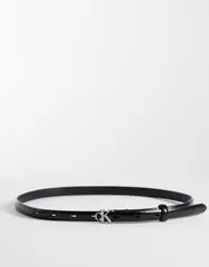 カルバンクライン レディース アクセサリー ベルト Calvin Klein round belt 15mm Black ブラックのサムネイル