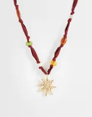 マンゴ レディース アクセサリー ネックレス・チョーカー・ペンダントトップ レース Mango summer necklace in orange オレンジのサムネイル