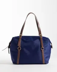 エイソス レディース バッグ ナイロン ASOS DESIGNylon tote bag NAVY ネイビーのサムネイル