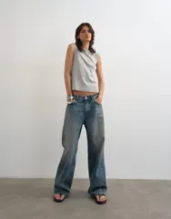 トップショップ レディース トップス タンクトップ Topshop slim tank heather Gray Heather グレーのサムネイル