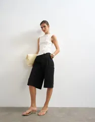 トップショップ レディース トップス タンクトップ Topshop button through tank top IVORY アイボリーのサムネイル