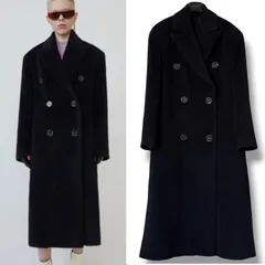 極美品 Acne Studios アルパカシャギー ダブルブレストオーバーコートのサムネイル
