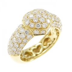 ポンテヴェキオ D1.85ct K18YG リバーシブル ハートリング | Mercari