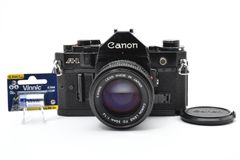 動作未確認Canon New F-1 一眼レフFD 50mmf1.8 カタログ付 - メルカリ